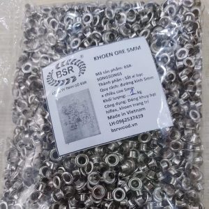 Khoen mắt cáo 5mm Bằng Sắt Màu bạc Bịch 1 ký Có long đền