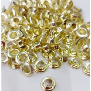Khoen ore 6mm Bằng Sắt xi Màu VÀNG Bán sỉ Túi 1kg KHÔNG long đền Khuy mắt cáo thẻ tag, bấm túi giấy