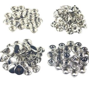 Nút bấm 4 thành phần (nút chén) Nút bấm SẮT Size 15mm Dùng làm đồ thủ công