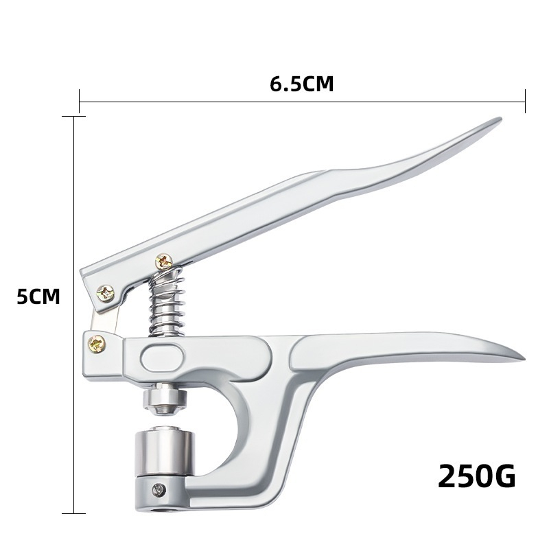 Kìm bấm khoen mắt cáo 10mm 12mm Bấm khoen lên giấy, da, bạt Cần đục lỗ sẵn - Ảnh 4