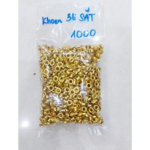 Alternative view of Khoen ore 3mm (Khoen 3 ly) Khuy mắt cáo đóng bạt, bấm bạt, bấm túi giấy Bằng sắt xi Túi 1000 cái (không có long đền)