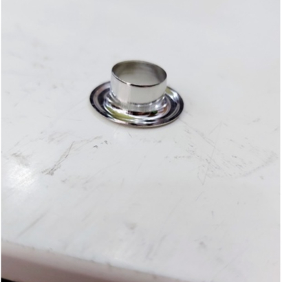 Khoen ore mắt cáo 14mm Chân cao 9ly Bằng thau không gỉ Màu bạc Khuy mắt cáo bấm vải, bấm bạt Bịch 50 cái 100 cái - Ảnh 4
