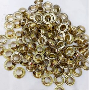 Khoen ore 8mm Bằng Sắt xi Màu VÀNG Bán sỉ Túi 1kg KHÔNG long đền Khuy mắt cáo thẻ tag, bấm túi giấy