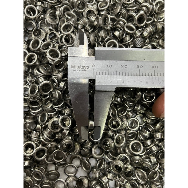 Khoen mắt cáo ore 6mm Bằng thau không gỉ Loại Mỏng Có long đền - Ảnh 4