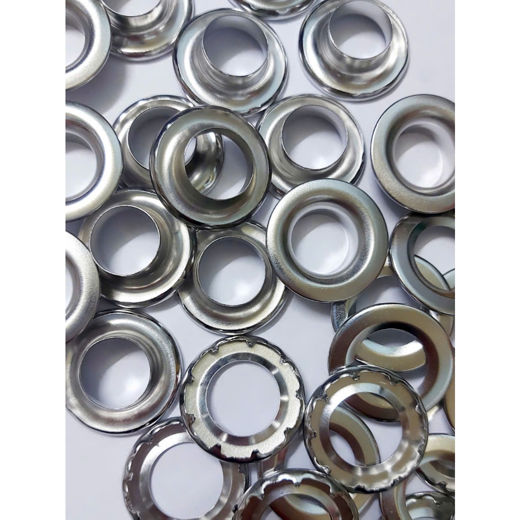 Khoen mắt cáo 17mm Long đền có chấu Chân cao 10mm Chuyên đóng bạt dày, PVC, HDPE, bạt lưới, bạt xe tải - Ảnh 4