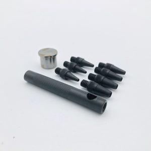 Alternative view of Cây đục lỗ 7 IN 1 Thay đổi đầu đục lỗ Nhiều size 2mm - 5mm và 1 đế kê Dùng đục lỗ tròn lên da, simili, giấy Hàng nhập