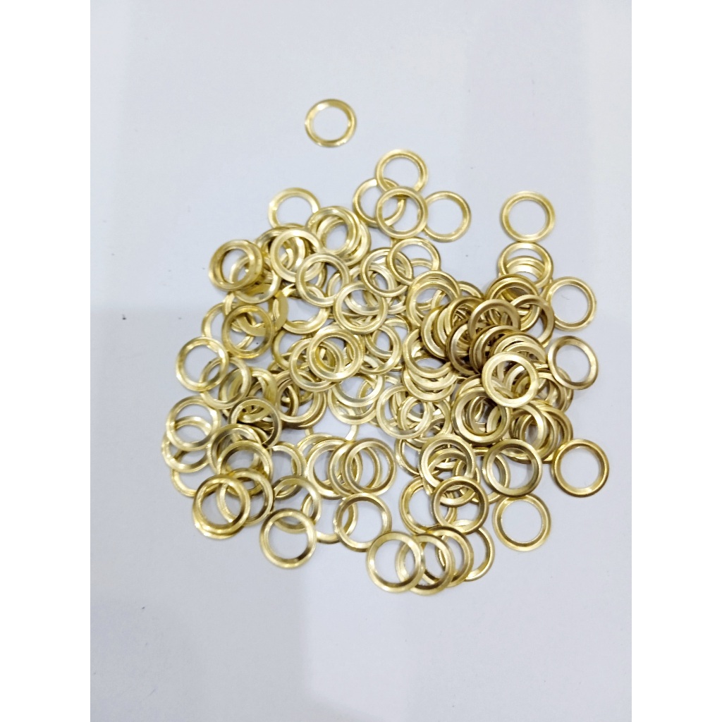 Long đền 5mm (Đệm lót đằng sau khoen mắt cáo) Bằng thau không gỉ Màu bạc / Màu vàng Bịch 1000 cái - Ảnh 4