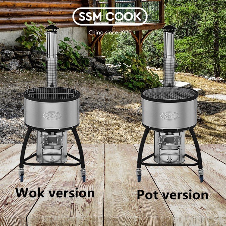 Bếp đun củi bếp khí hóa sinh khối Ống khói cao Ít khói bụi Thân thiện với môi trường Model BSR-M55 - Ảnh 9