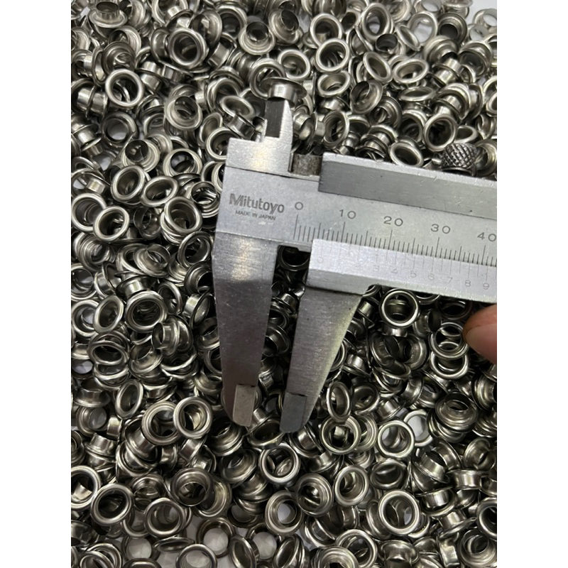 Khoen mắt cáo ore 6mm Bằng thau không gỉ Loại Mỏng Có long đền - Ảnh 3