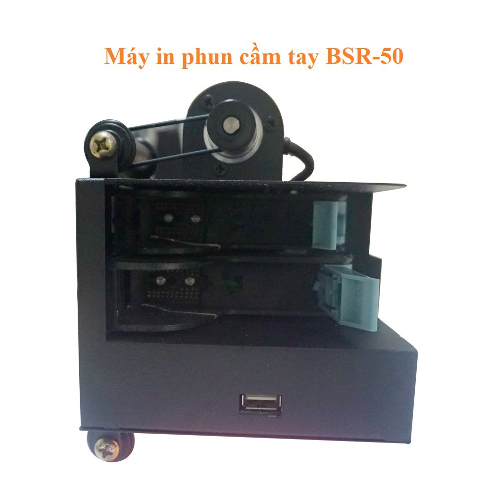 Máy in date cầm tay BSR-50 Khổ in 50mm Máy in phun cầm tay trên chai nhựa, thùng sơn, bao bì các loại, đóng date - Ảnh 4