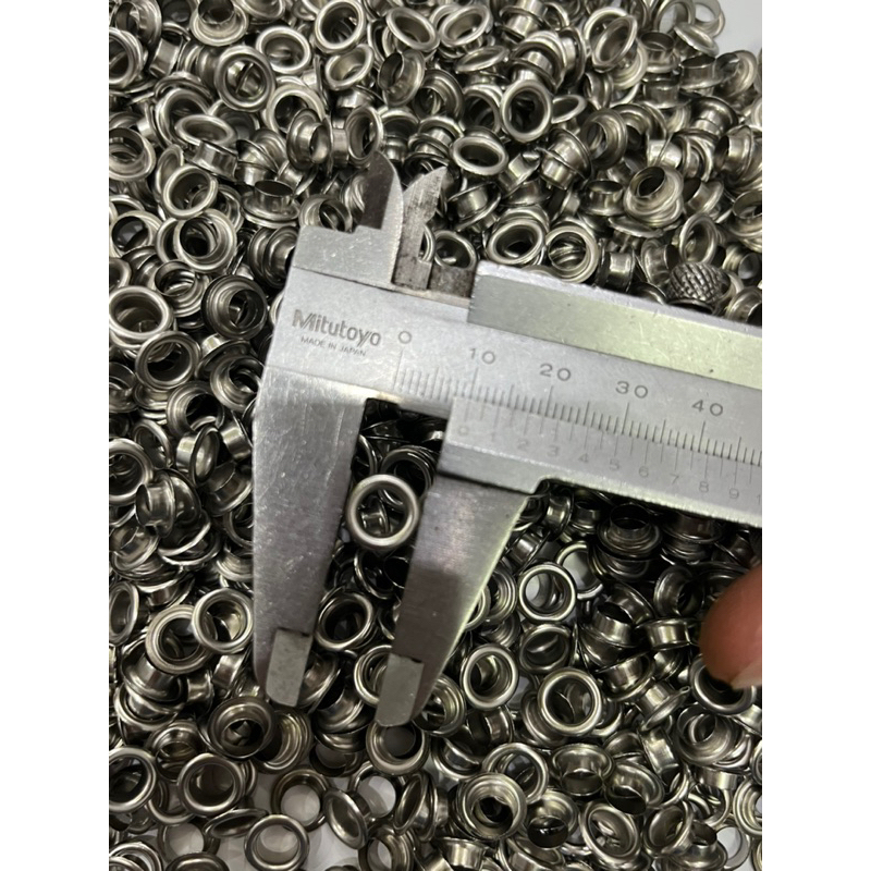 Khoen mắt cáo ore 6mm Bằng thau không gỉ Loại Mỏng Có long đền - Ảnh 5
