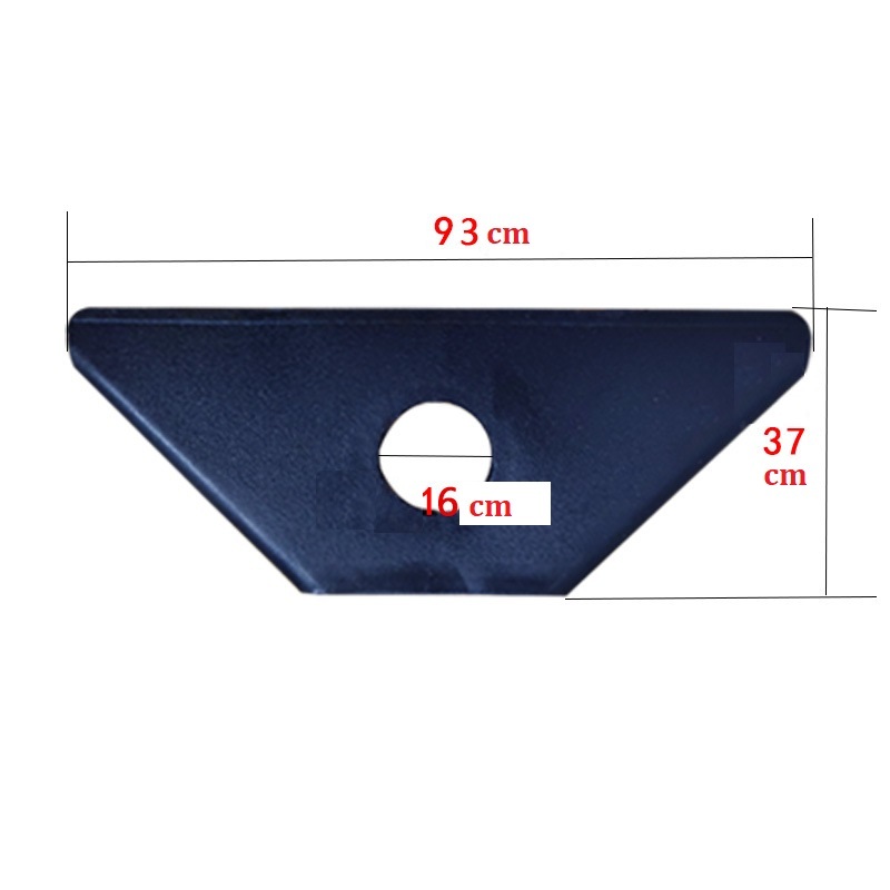 Miếng bọc góc bạt Hình tam giác Bằng nhựa HDPE Có đục sẵn lỗ 16mm - Ảnh 2