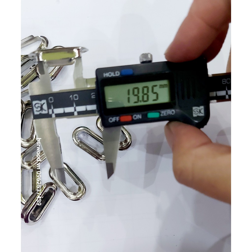 Khoen ore oval 20mm x 6mm Khoen khuy bằng SẮT Màu bạc Mắt cáo oval Làm thủ công, nón, balo, túi xách KHOEN SẮT SẼ GỈ SÉT - Ảnh 5