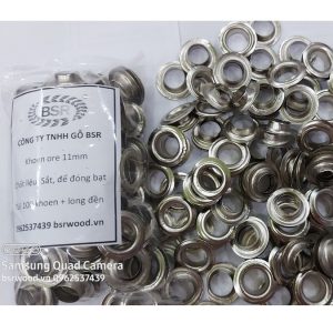 Khoen ore 12mm Khuy mắt cáo đóng bạt, bấm bạt, bấm túi giấy Bằng sắt Túi 100 cái + 100 long đền KHOEN SẮT SẼ GỈ SÉT