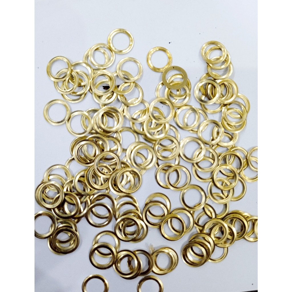 Long đền 5mm (Đệm lót đằng sau khoen mắt cáo) Bằng thau không gỉ Màu bạc / Màu vàng Bịch 1000 cái - Ảnh 3