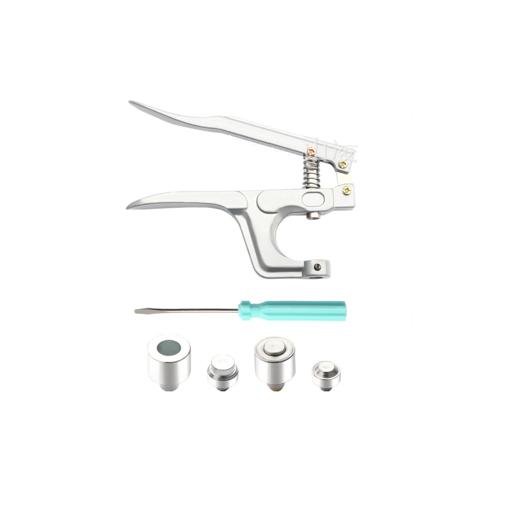 Kìm bấm khoen mắt cáo 10mm 12mm Bấm khoen lên giấy, da, bạt Cần đục lỗ sẵn - Ảnh 5