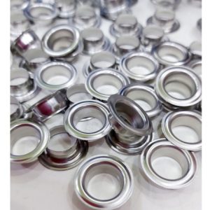 Khoen ore 13mm Bằng Thau không gỉ xi Màu BẠC Bán sỉ 1000 cái KHÔNG long đền Khuy mắt cáo 13ly đóng quần áo, bạt