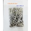 Long đền 5mm (Đệm lót đằng sau khoen mắt cáo) Bằng thau không gỉ Màu bạc / Màu vàng Bịch 1000 cái