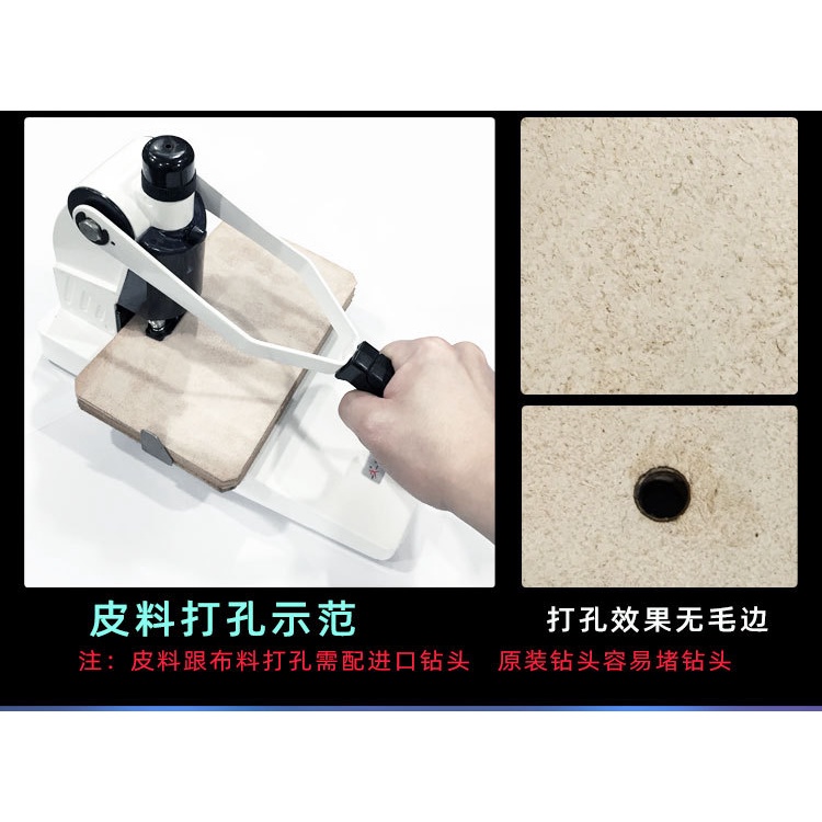 Máy đục lỗ 1 đầu thủ công Size 5mm, 6mm, 7mm, 8mm, 9mm, 10mm Đột lỗ tròn trên giấy dày, bìa carton, da, bạt, vải - Ảnh 9