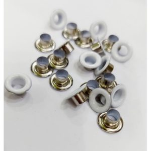Alternative view of Khoen ore mắt cáo 4mm,5mm,6mm,8mm Bằng thau không gỉ Bọc sơn trắng Phụ liệu may mặc túi xách