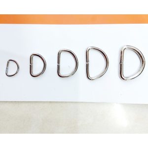 Khoen chữ D Bằng sắt Bán sỉ - Size 1.5cm 2cm 2.5cm 3cm - Phụ kiện túi xách, balo, đồ da, thủ công Bịch 0.5kg / 1kg