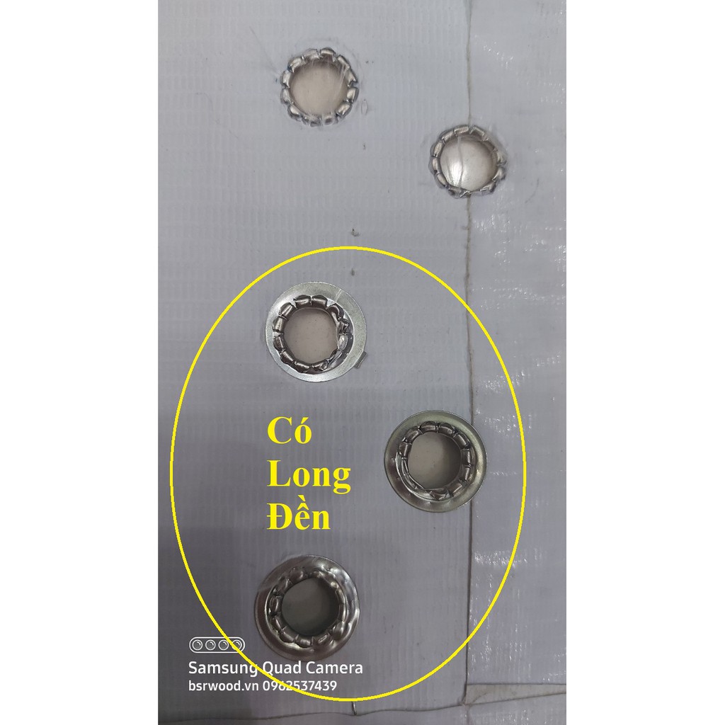 Khoen ore 10mm Khuy mắt cáo đóng bạt, bấm bạt, bấm túi giấy Bằng sắt Bán sỉ Túi 1kg - Ảnh 8