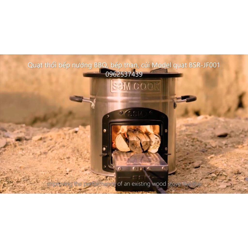 Bếp đun củi BSR-S26 và Quạt thổi BSR-JF Bếp đun tiểu thủ công nghiệp cho hộ gia đình hộ kinh doanh nhỏ - Ảnh 2