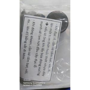 Alternative view of Combo cây bộ đục lỗ + cây đóng khoen ore (mắt cáo) 10mm + đế đóng khoen + 100 cái khoen ore 10mm (mắt cáo 10ly) bằng sắt