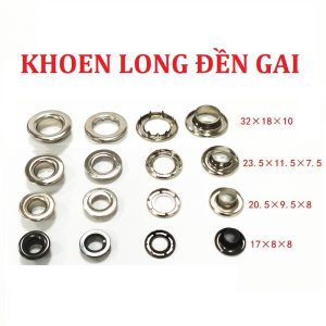 Khoen mắt cáo Long đền có chấu Chân cao Chuyên đóng bạt dày, PVC, HDPE, bạt lưới, bạt xe tải Bằng thau không gỉ