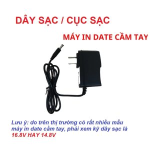 Dây sạc Cục sạc 16.8V / 14.8V dùng cho máy in date cầm tay BSR-H3