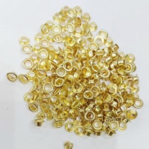 Alternative view of Khoen ore mắt cáo 4mm,5mm,6mm,8mm,10mm,12mm,14mm Bằng sắt xi màu VÀNG Khuy oze mắt cáo bấm bạt, túi giấy Túi 100 cái