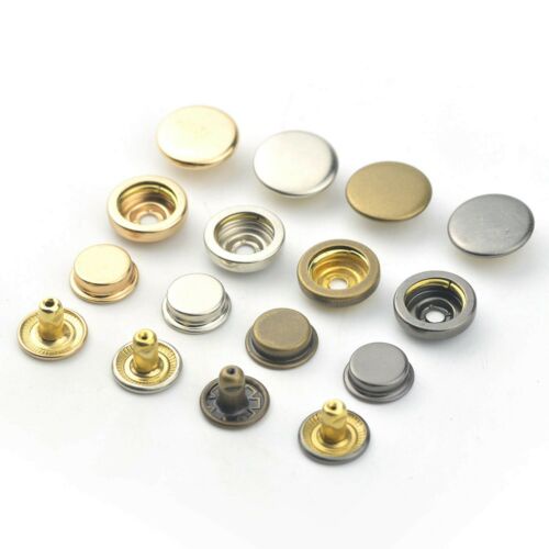 Nút bấm 4 thành phần 12mm 15mm Mã cúc 501 503 Bằng thau không gỉ Chuyên làm nút áo da cao cấp, áo khoác, quần jean - Ảnh 2