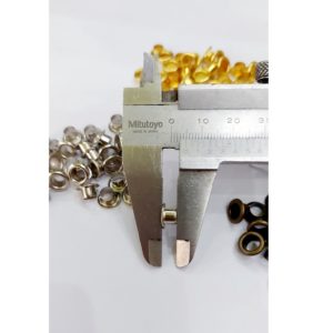Alternative view of Khoen ore mắt cáo 5mm Bằng Thau không gỉ Màu bạc, vàng, đen, đồng Khuy mắt cáo bấm vải, quần áo, túi xách, đồ da