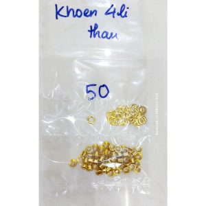 Alternative view of Khoen ore mắt cáo 4mm Bằng Thau không gỉ Màu bạc, vàng, đen, đồng Khuy mắt cáo bấm vải, quần áo, túi xách, đồ da
