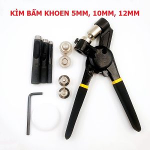 Kìm bấm khoen 5mm, 10mm, 12mm Bấm khoen lên giấy,da,bạt (không bấm lên vải) KÌM XỊN