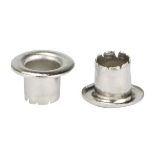 Khoen ore mắt cáo CHẺ CHÂN bằng SẮT Size 4mm,4.5mm,5mm,6mm Dùng cho kìm bấm bạt,túi giấy Túi 100 cái Không Có long đền