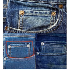 Alternative view of Nút đinh tán cố định túi quần jean (rivets for jeans pocket) Bằng thau không gỉ Màu đồng Màu khói Bịch 100 cái