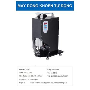 Máy khoen mắt cáo tự động Size 10mm Máy dập khoen điện 220V Đóng khoen bạt lưới, bạt che nắng, vải làm võng