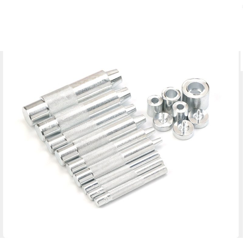 Dụng cụ đục khoen đóng khoen ore (mắt cáo) dùng cho tấm bạt,da,vải,giấy Gồm 1 cây tán và 1 đế kê khoen Size 4mm - 20mm - Ảnh 3