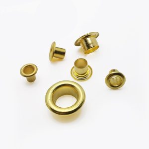 Alternative view of Khoen ore mắt cáo 6mm, 8mm, 10mm, 12mm Chân cao 7mm Khoen bạt Bằng SẮT màu VÀNG Có long đền