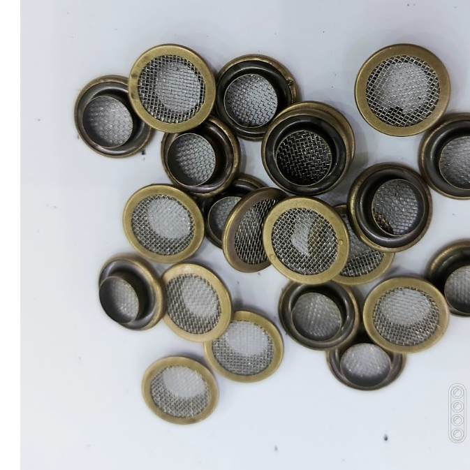 Khoen mắt cáo lưới 8mm , 10mm Thau không gỉ Màu bạc, màu đồng Khuy luồn túi xách, balo, bạt ô tô - Ảnh 5